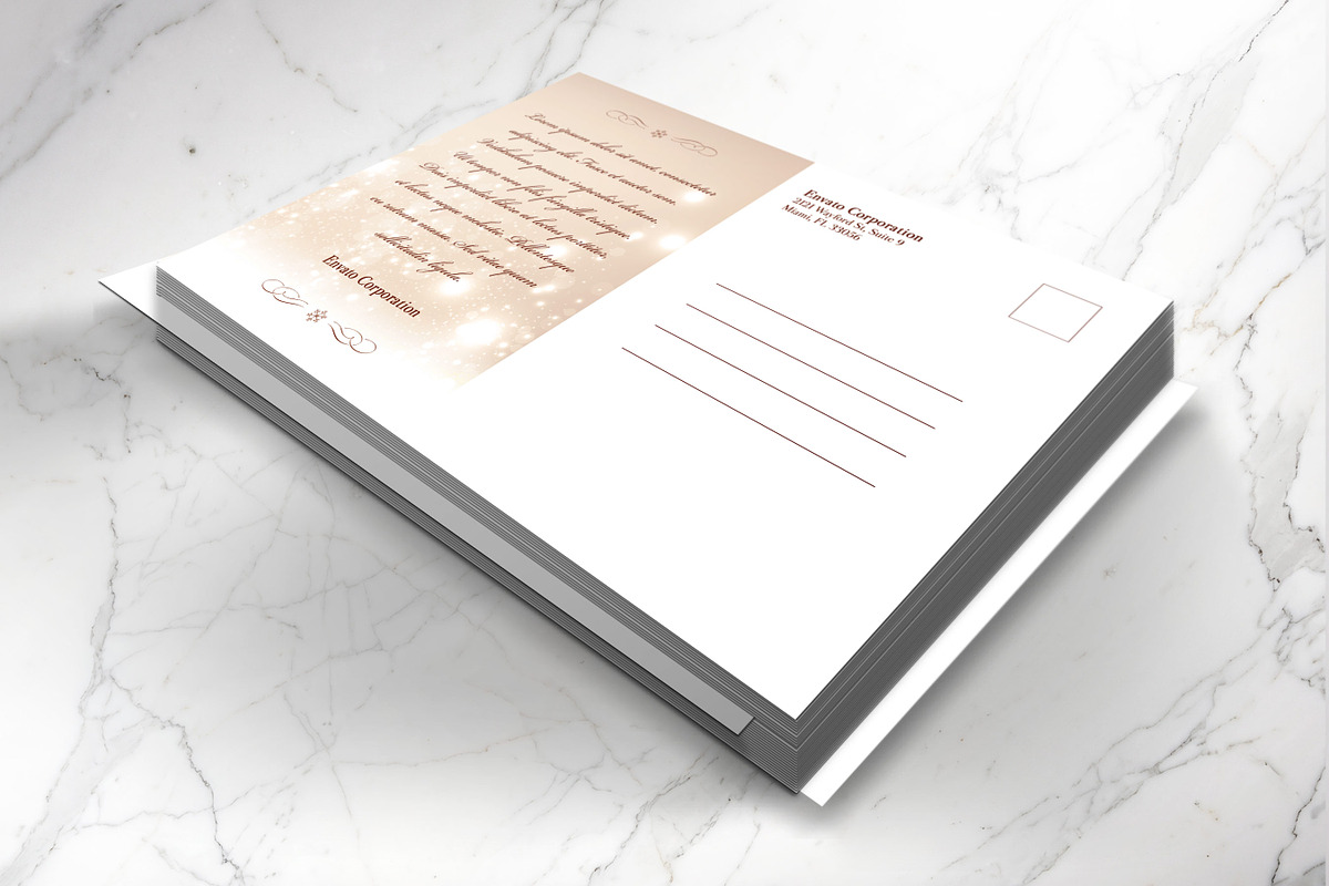 Merry Christmas Postcard Photoshop, a Flyer Template by Godserv Designs (Photo 7 of 12)