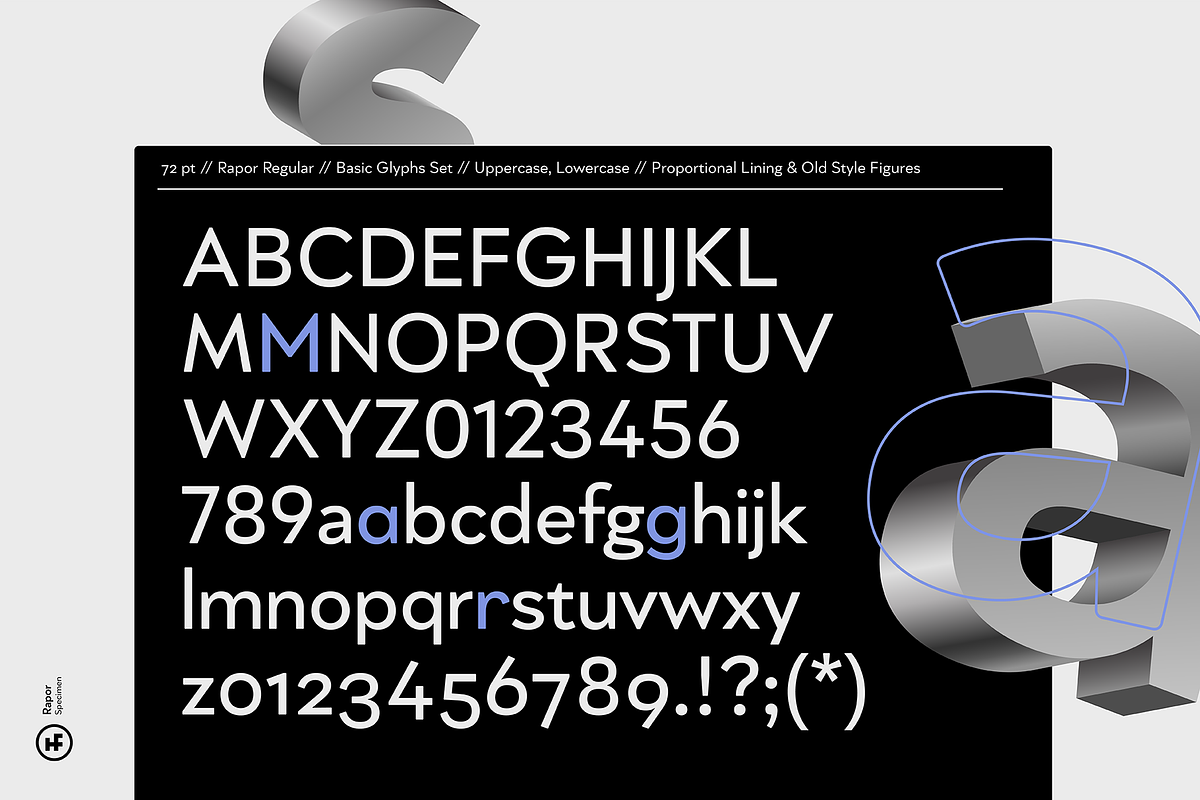 Rapor Grotesque - 20 Fonts, a Sans Serif Font by Hurufatfont (Photo 13 of 15)