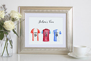 Watercolour football shirt 2 color, a Person Illustration by Corner Croft (Thumbnail 6 of 6)
