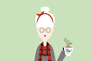 Hipster Mrs. Claus