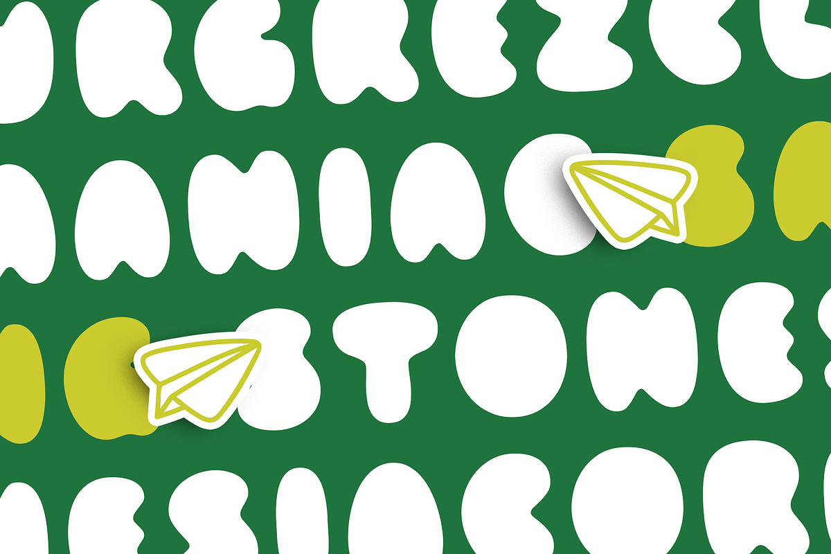 Matcha Brew - Blurry Bubble Font, a Sans Serif Font by Typia Nesia (Photo 10 of 12)
