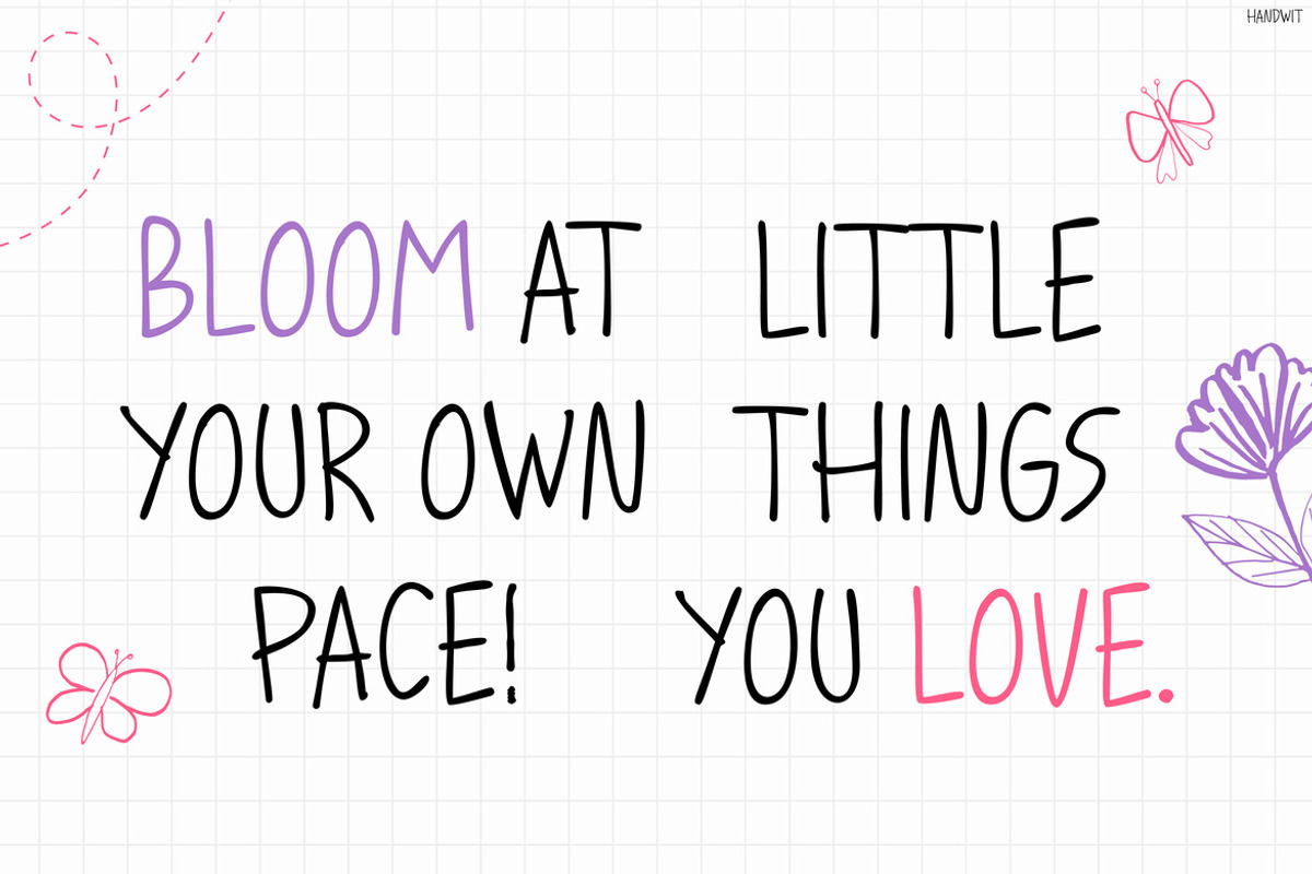Handwit, a Handwritten Font by Pinisi ART (Photo 4 of 10)