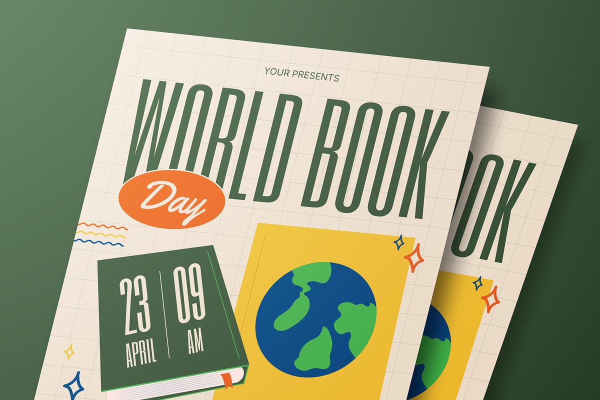World Book Day Flyer Set, a Flyer Template by Annora Studio (Photo 5 of 6)