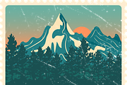 Landscapes Postage Stamp Collection, a Seasonal Illustration by JYa_Design (Thumbnail 2 of 5)