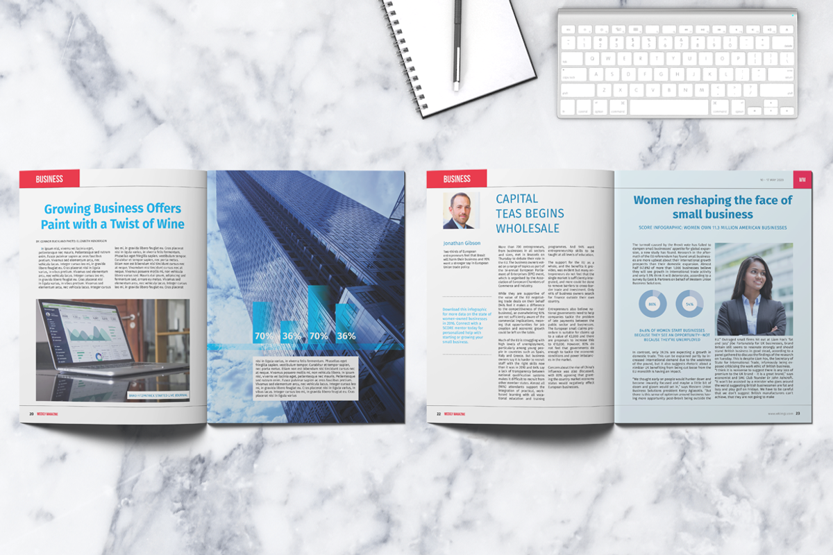 WEEKLY - News Magazine, a Magazine Template by Boris Cupac (Photo 9 of 17)