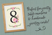 Garden Party Table Number Clipart, an Illustration by Amanda Ilkov (Thumbnail 4 of 5)
