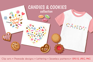 Candies and Cookies Clipart Set