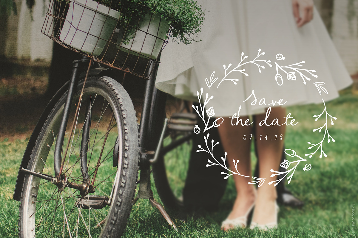 Script Font and Logos - Sage & Pink, a Script Font by pixelcolours (Photo 15 of 17)
