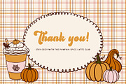Retro Autumn Coffee Clipart Vector, a Seasonal Illustration by SunnJaneArt (Thumbnail 19 of 19)
