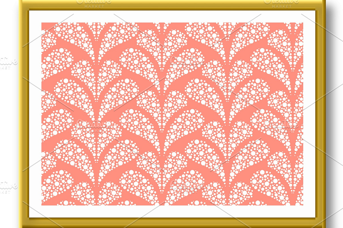 Flower geometric pattern with points, a Pattern Graphic by RODINA (Photo 2 of 3)