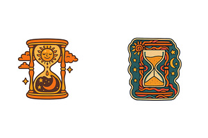 Vintage hourglass designs featuring, an Arts & Entertainment Photo by ZinetroN