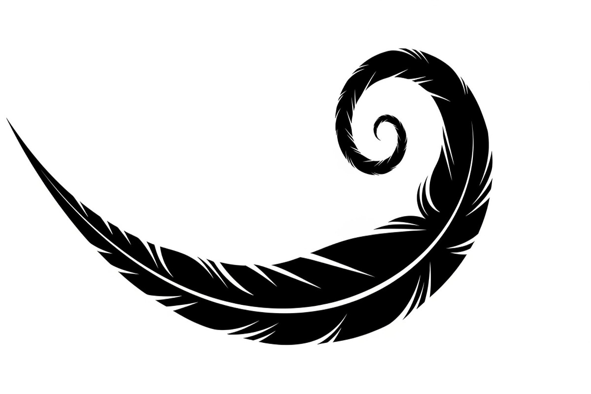 Vintage Feather Swirl SVG Bundle, an Illustration by Creativeshirt (Photo 6 of 31)