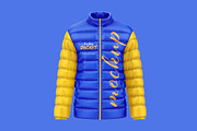 Full Sleeve Puffer Jacket Mockup, a Hoody Mockup by Dev.Rawat21 (Thumbnail 2 of 3)