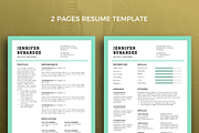 Resume Template 25, a Resume Template by graphicalcium (Thumbnail 2 of 3)