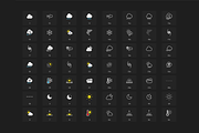 Weather Icons, a Solid Icon by Likeapples (Thumbnail 4 of 5)
