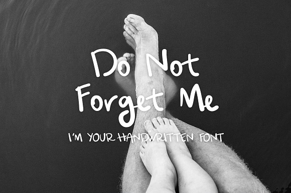 Hand Written Font - Do Not Forget Me preview 6