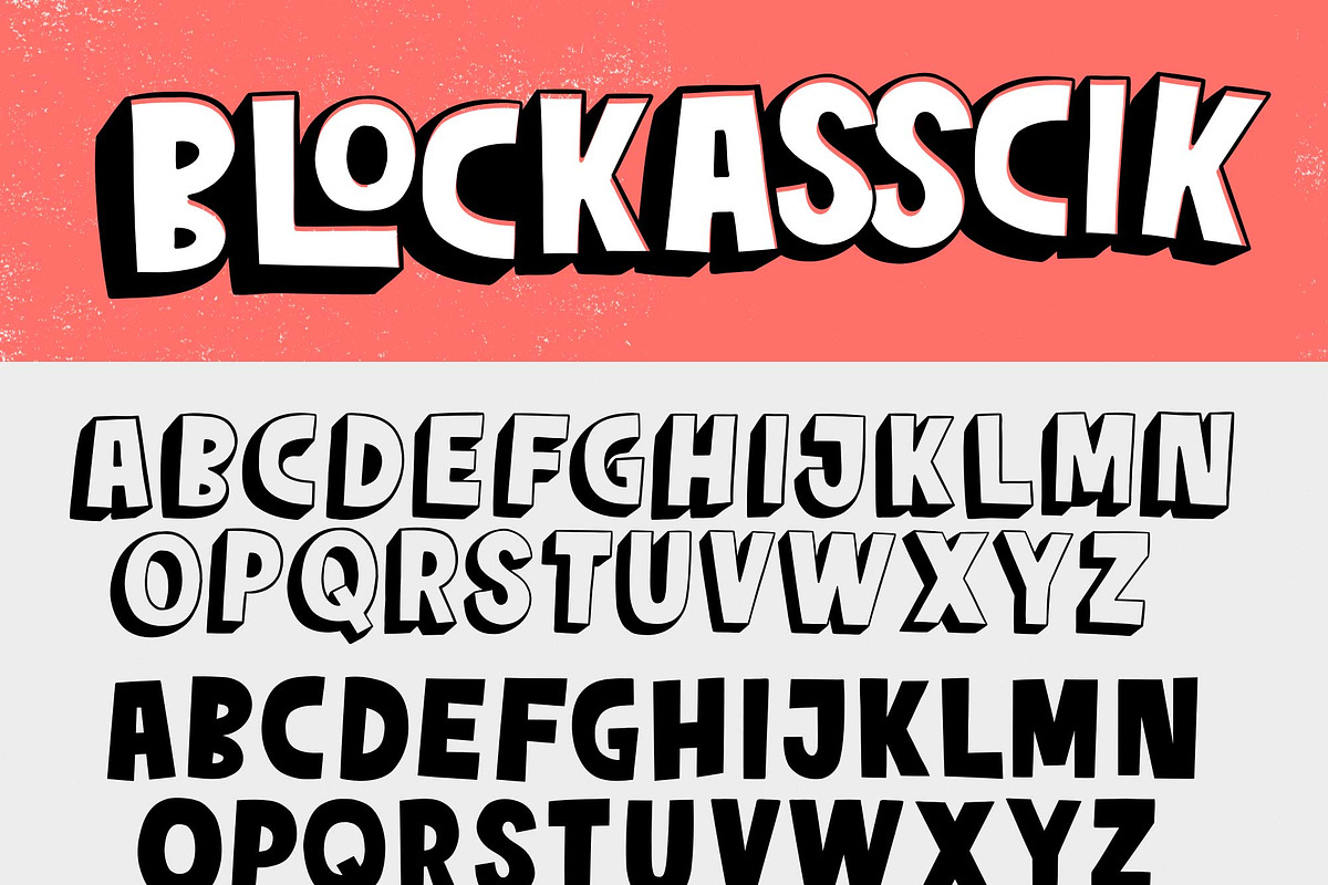 Blockasscik, a Handwritten Font by Chris Piascik (Photo 1 of 3)