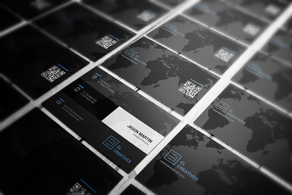 Creative Dark Business Card, a Business Card Template by bouncy (Photo 3 of 4)