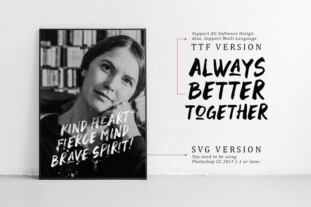 Black Space SVG Font preview 8