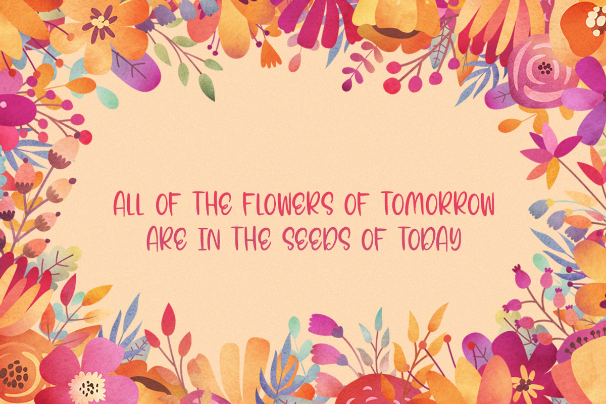 Blooms Font Family, a Script Font by Salt & Pepper Designs (Photo 4 of 8)