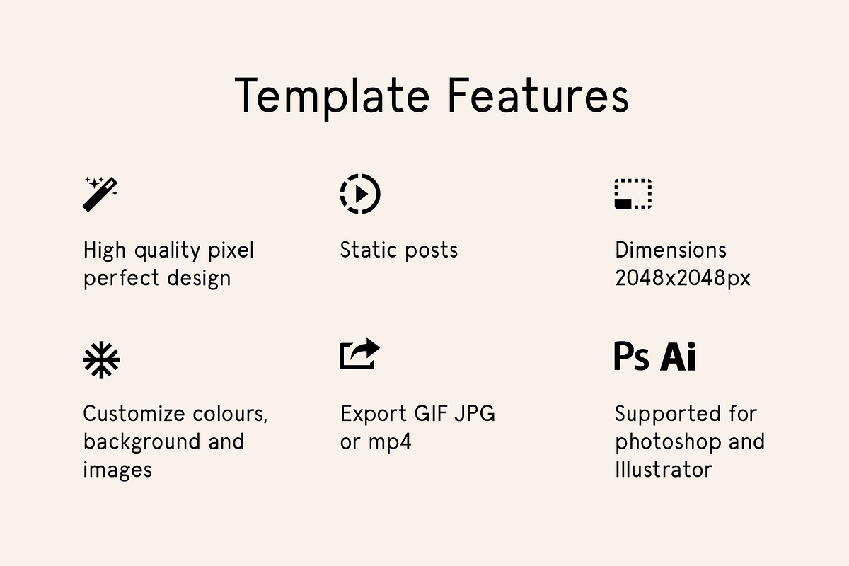 Minimal Facebook post templates, a Social Media Template by Wild Ones (Photo 3 of 10)