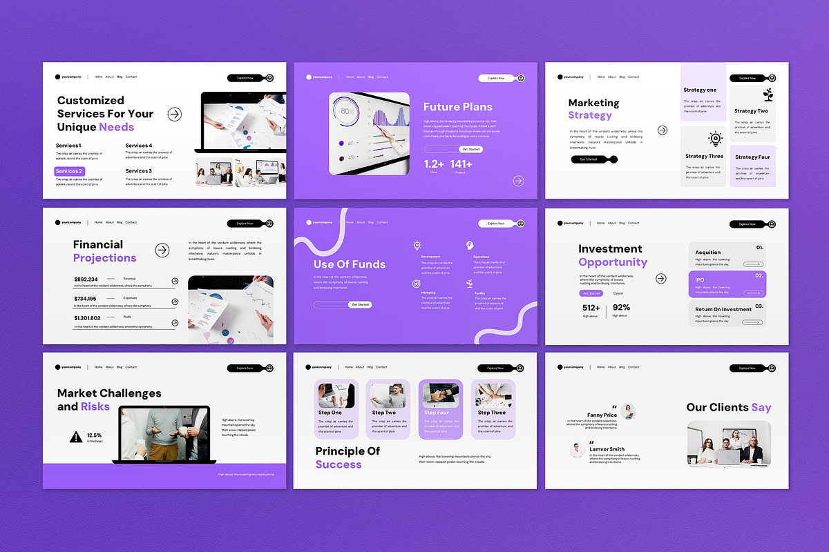 Investments Pitch Deck Google Slides, a Presentation Template by graphicook (Photo 3 of 4)