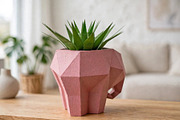 Elephant planter - 3d papercraft, a Card Template by PAPER amaze (Thumbnail 3 of 3)