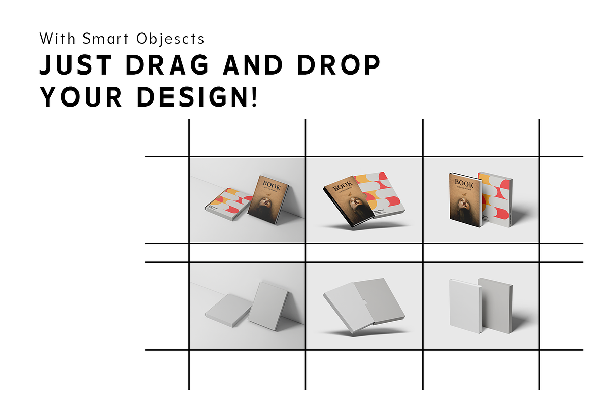 Book with Slipcase Mockup Set, a Books & Magazine Mockup by Se٧enStudio (Photo 2 of 9)