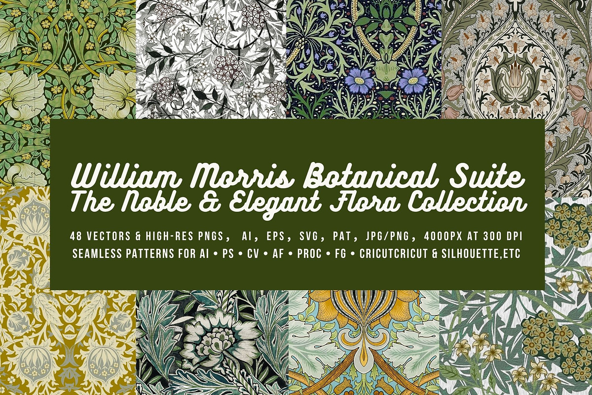 William Morris Seamless Patter 13, a Pattern Graphic by ARTOZEN DIGITAL (Photo 1 of 19)
