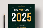 New Year Party Flyer Layout, a Flyer Template by MightyDesign (Thumbnail 4 of 8)