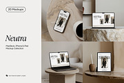 MacBook, iPhone, iPad Mockup Bundle, a Device Mockup by Wildfield Studio (Thumbnail 1 of 9)