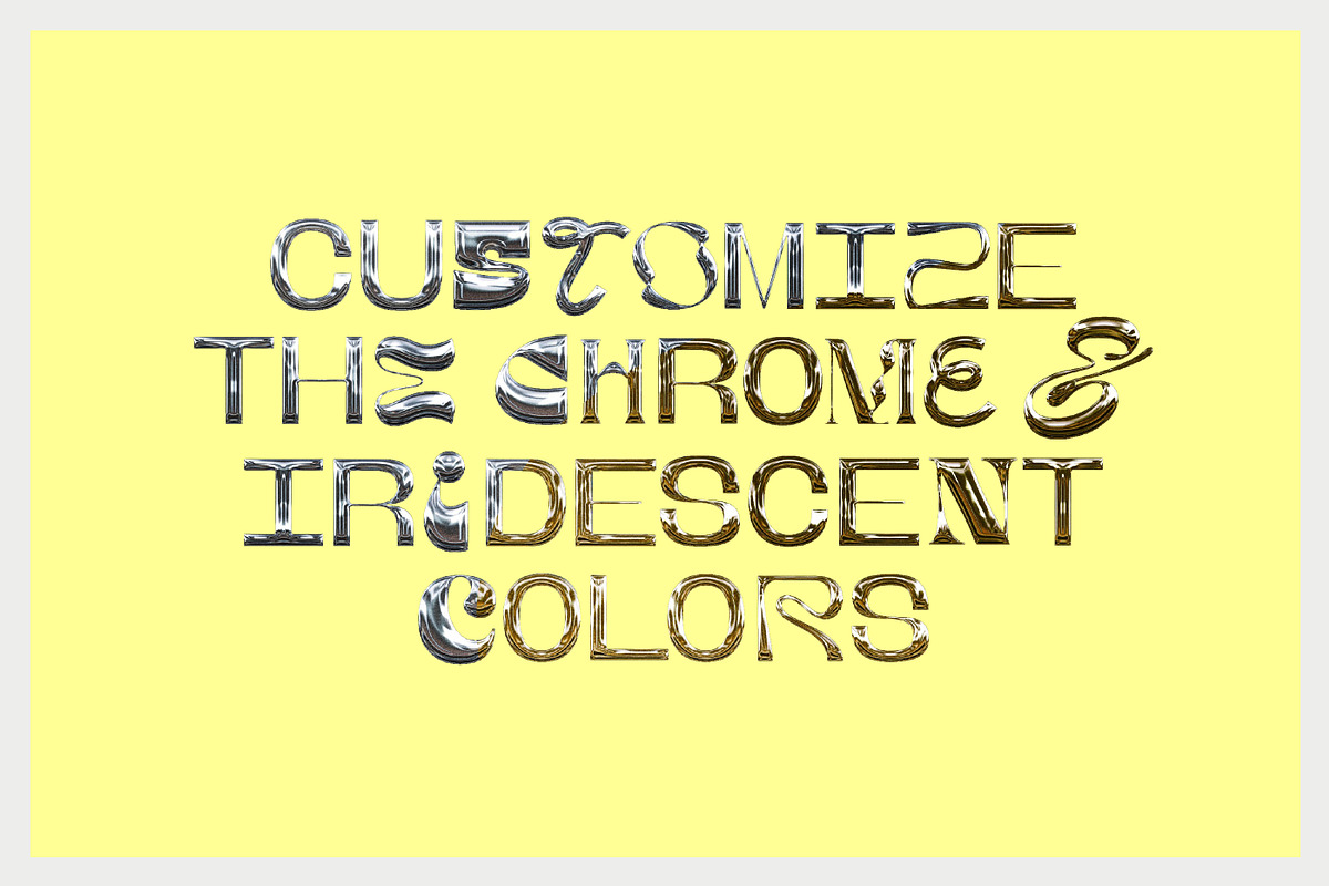 Chrome 3 in 1 Effects Collection, a Texture Graphic by mockstar (Photo 4 of 7)