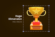 3D Award & Trophy Element, an Object 3D Model by SLAB! Design (Thumbnail 2 of 4)