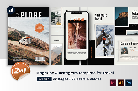Magazine & Social Media For Travel, a Magazine Template by Jump Studio