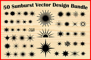Sunburst Starburst SVG Vector Bundle, an Object Illustration by Creativeshirt