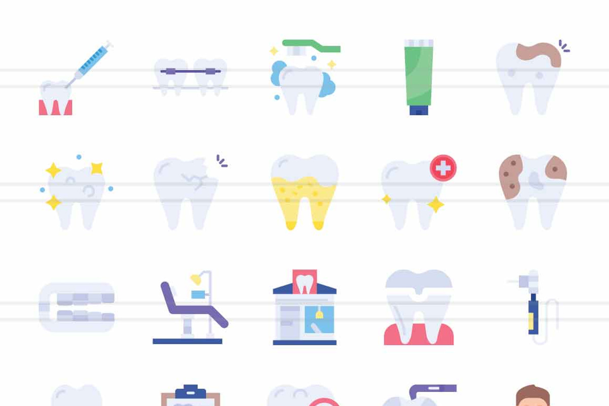 Dental Care Icons, an Icon by IconBunny (Photo 2 of 2)