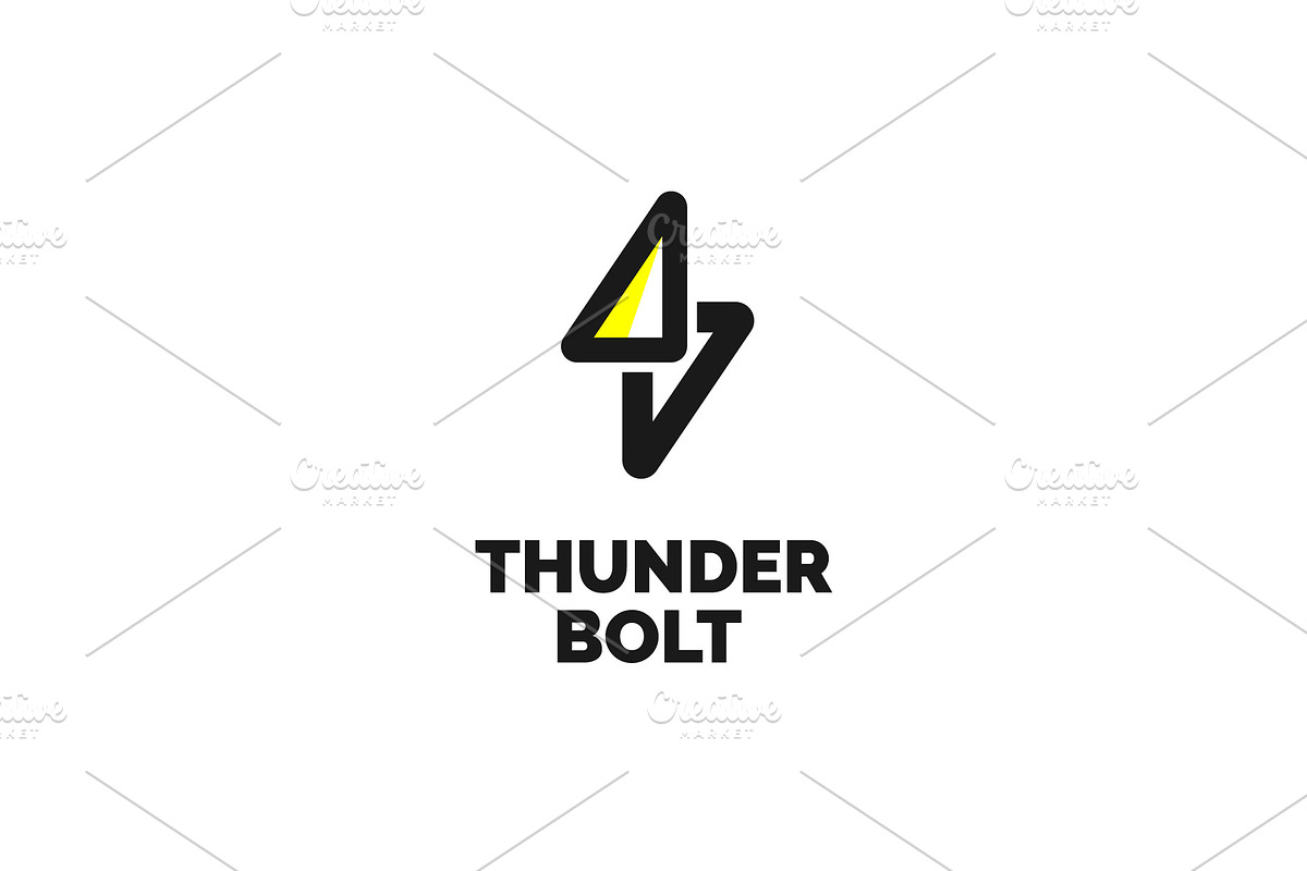 Thunder Bolt Logo, a Branding & Logo Template by Guna Studio