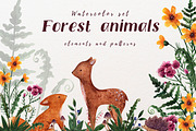 Forest animals and botany, an Animal Illustration by a_ptichkina (Thumbnail 1 of 6)