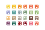 Flat Emoticon, an Illustration by astrographic (Thumbnail 2 of 2)