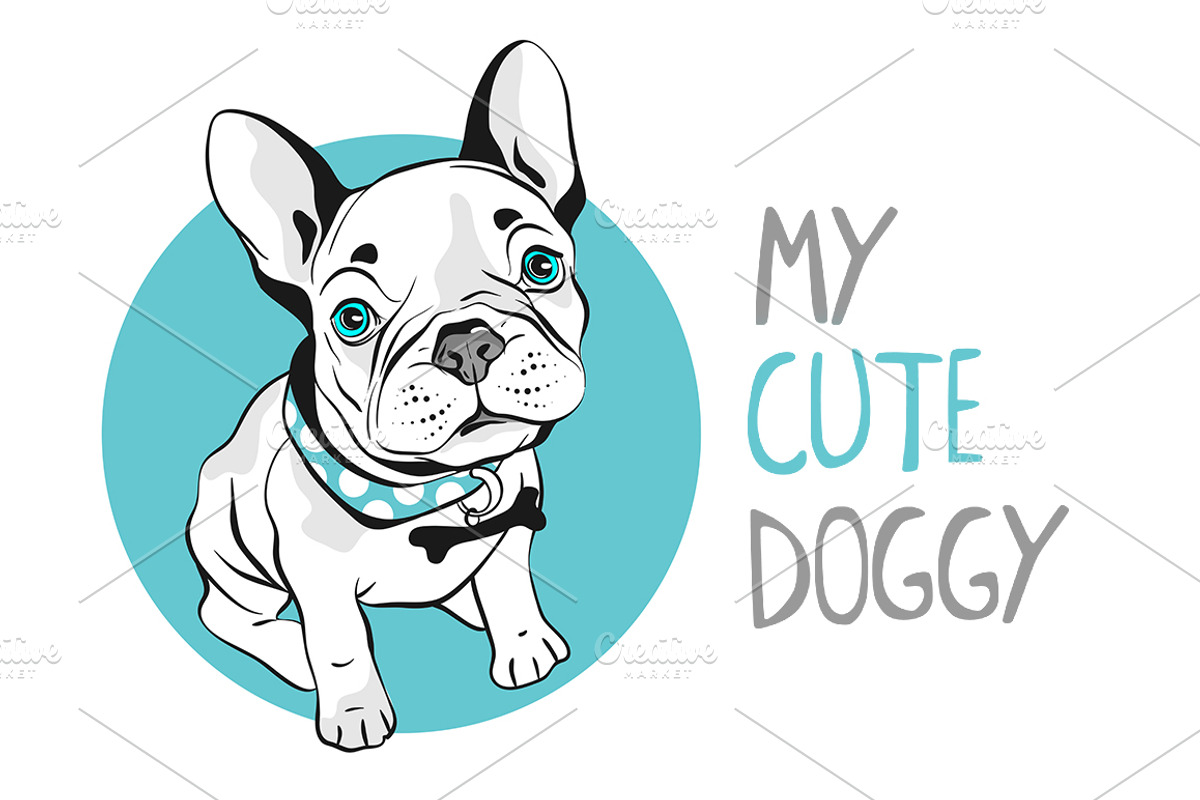 French bulldog seamless patterns, an Animal Illustration by Marysha Art (Photo 1 of 2)