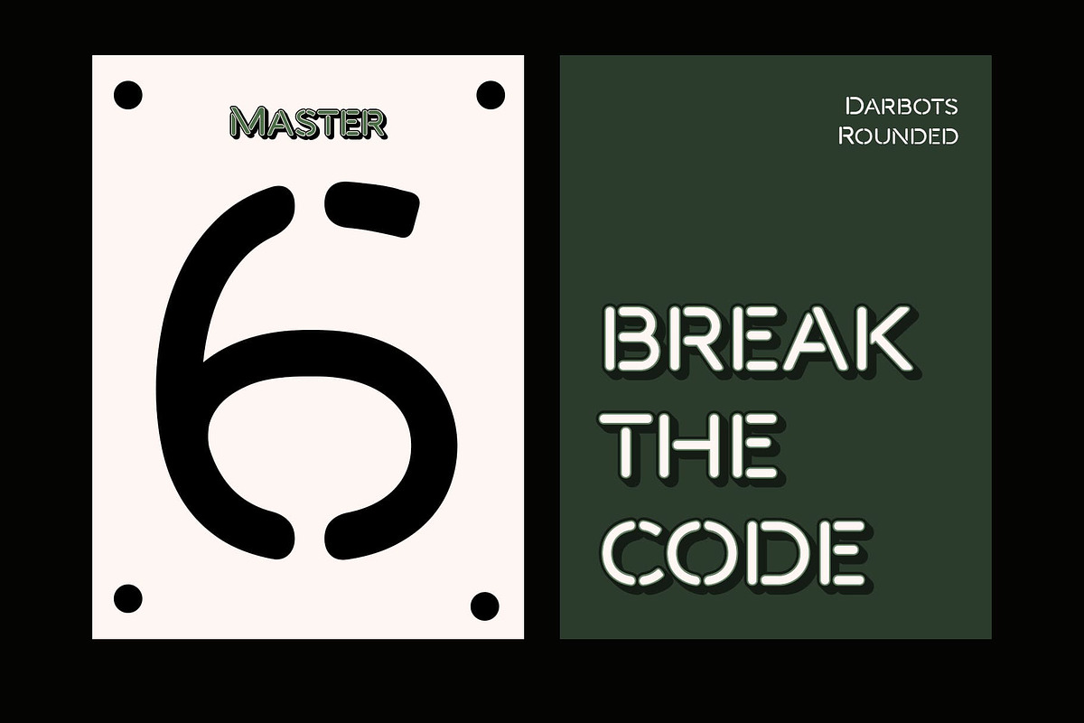 Darbots Rounded 3D, a Sans Serif Font by Craft Supply Co. (Photo 2 of 8)