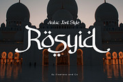 Rosyid-Arabic Font Style, a Symbol Font by Flawless And Co (Thumbnail 1 of 10)
