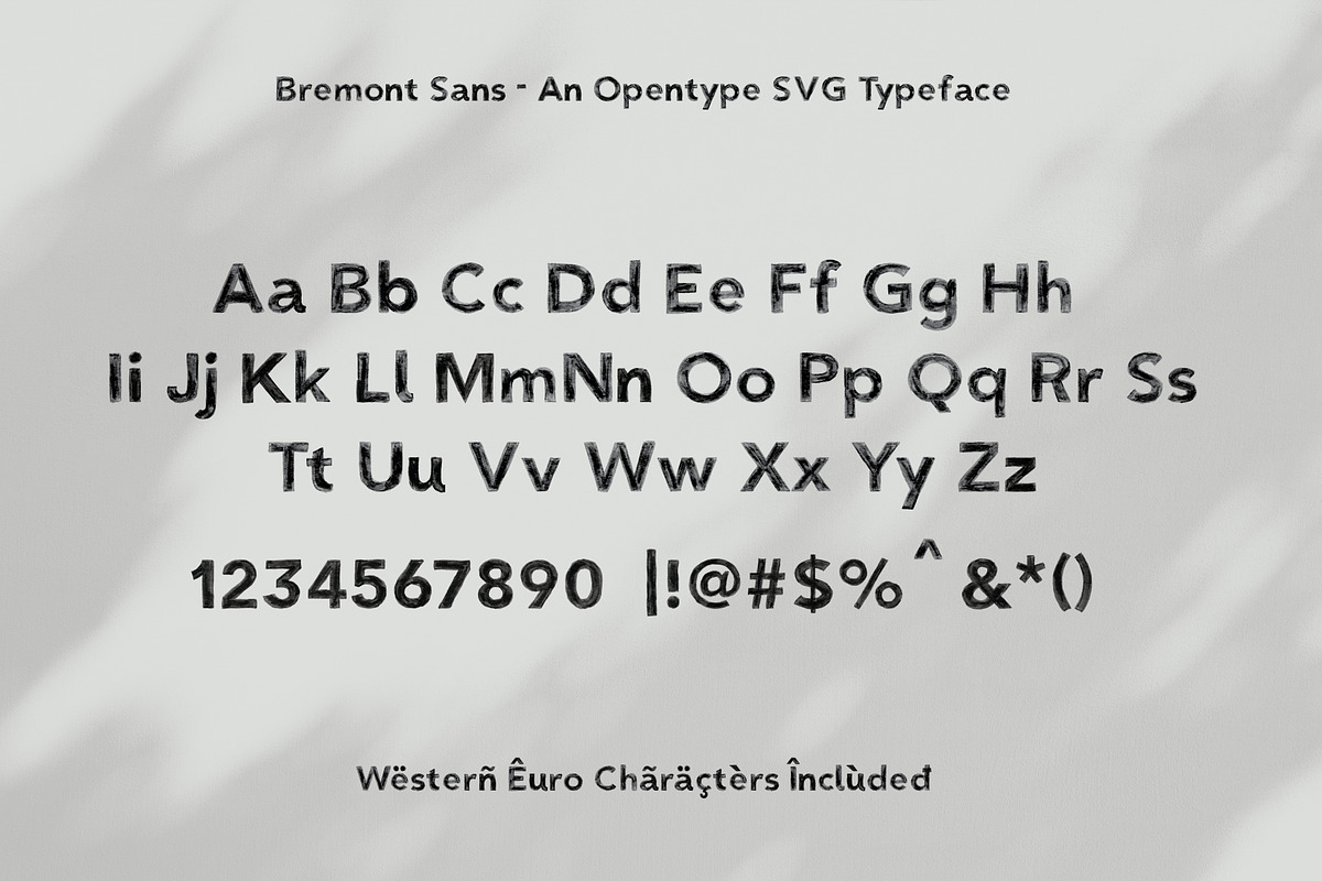 Sale | Bremont Sans SVG Typeface, a Handwritten Font by Hustle Supply Co. (Photo 4 of 8)