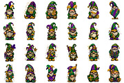 Mardi Gras Gnome Clipart Set, an Illustration by Sublimation Artist (Thumbnail 2 of 6)
