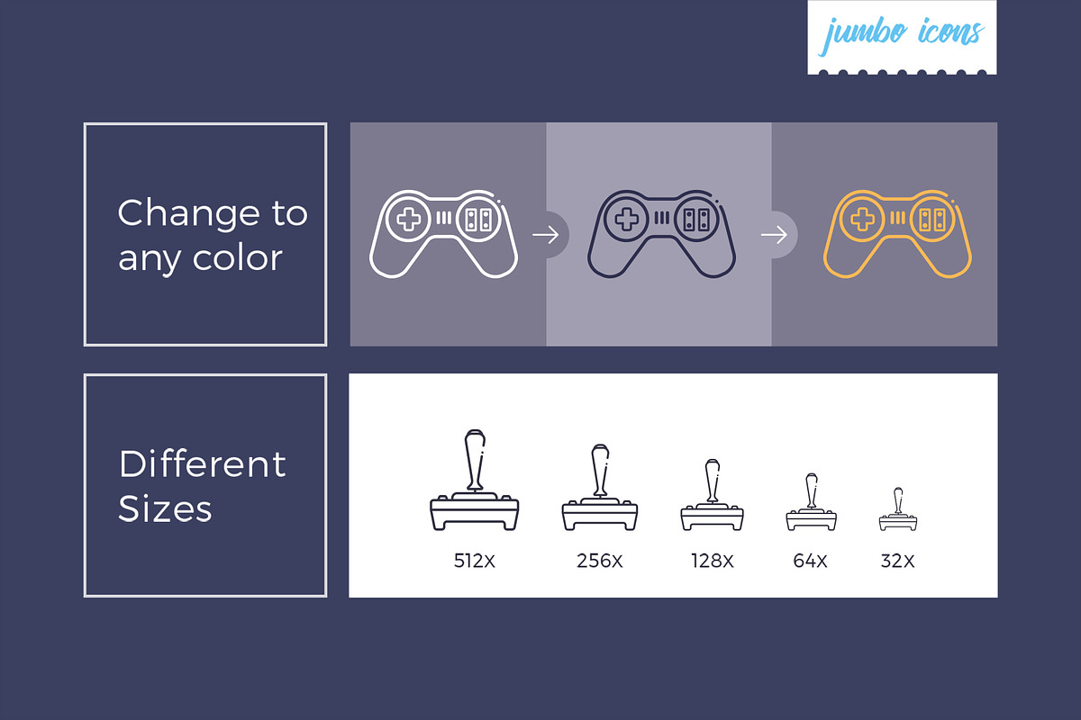 Gaming Controls Line Icons V2, an Outline Icon by Jumbo Icons (Photo 3 of 5)