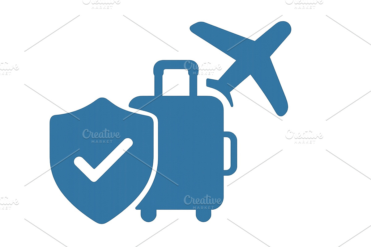 Travel insurance symbol featuring, an Object Illustration by ZinetroN