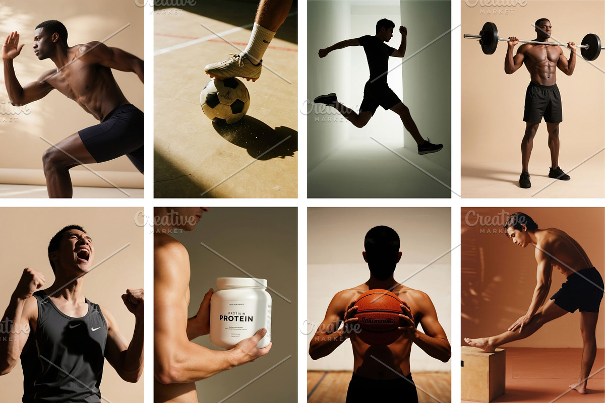 100 Men Workout Stock Photos Bundle, a Sports & Recreation Photo by Selenique Studio (Photo 12 of 20)