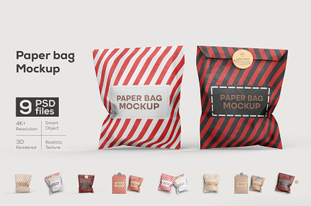 Craft Festival Gift Paper Bag Mockup
