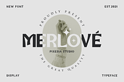Merlove - Contemporary Display Font, a Sans Serif Font by Pixesia Studio (Thumbnail 1 of 11)