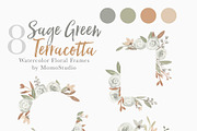 Sage Green Terracotta Botanicals, an Illustration by Momo Studio (Thumbnail 3 of 11)